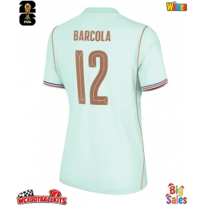 France Bradley Barcola #12 Replica Away Stadium Shirt for Women World Cup 2026 Short Sleeve